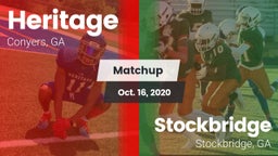 Matchup: Heritage  vs. Stockbridge  2020