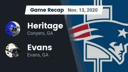 Recap: Heritage  vs. Evans  2020