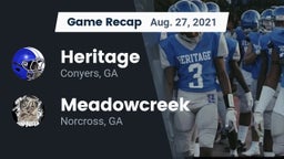 Recap: Heritage  vs. Meadowcreek  2021