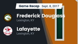 Recap: Frederick Douglass vs. Lafayette  2017