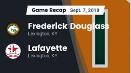 Recap: Frederick Douglass vs. Lafayette  2018