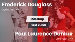 Matchup: Frederick Douglass vs. Paul Laurence Dunbar  2018