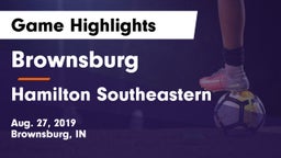 Brownsburg  vs Hamilton Southeastern Game Highlights - Aug. 27, 2019