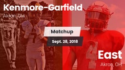 Matchup: Kenmore-Garfield vs. East  2018