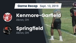 Recap: Kenmore-Garfield   vs. Springfield  2019