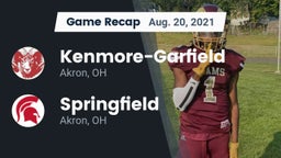 Recap: Kenmore-Garfield   vs. Springfield  2021