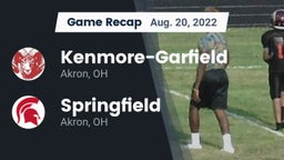 Recap: Kenmore-Garfield   vs. Springfield  2022