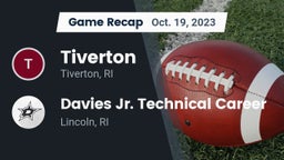 Recap: Tiverton  vs. Davies Jr. Technical Career  2023
