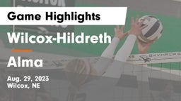 Wilcox-Hildreth  vs Alma  Game Highlights - Aug. 29, 2023