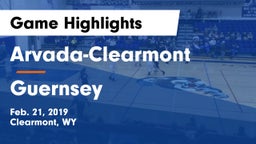 Arvada-Clearmont  vs Guernsey Game Highlights - Feb. 21, 2019