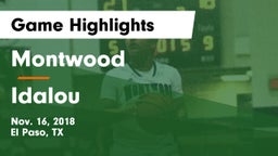Montwood  vs Idalou  Game Highlights - Nov. 16, 2018