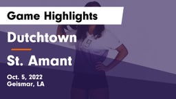 Dutchtown  vs St. Amant  Game Highlights - Oct. 5, 2022