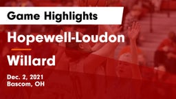 Hopewell-Loudon  vs Willard  Game Highlights - Dec. 2, 2021