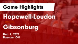 Hopewell-Loudon  vs Gibsonburg  Game Highlights - Dec. 7, 2021