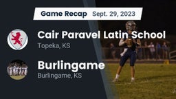 Recap: Cair Paravel Latin School vs. Burlingame 2023