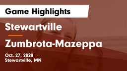 Stewartville  vs Zumbrota-Mazeppa  Game Highlights - Oct. 27, 2020