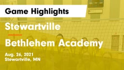 Stewartville  vs Bethlehem Academy  Game Highlights - Aug. 26, 2021