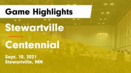 Stewartville  vs Centennial  Game Highlights - Sept. 10, 2021