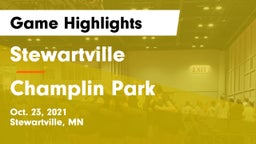 Stewartville  vs Champlin Park  Game Highlights - Oct. 23, 2021