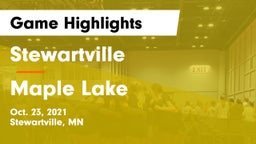 Stewartville  vs Maple Lake  Game Highlights - Oct. 23, 2021