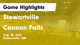 Stewartville  vs Cannon Falls  Game Highlights - Aug. 30, 2022