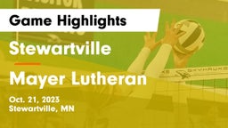 Stewartville  vs Mayer Lutheran  Game Highlights - Oct. 21, 2023