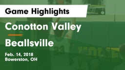 Conotton Valley  vs Beallsville  Game Highlights - Feb. 14, 2018