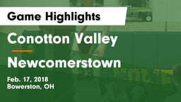 Conotton Valley  vs Newcomerstown  Game Highlights - Feb. 17, 2018