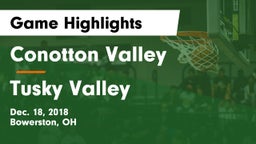 Conotton Valley  vs Tusky Valley  Game Highlights - Dec. 18, 2018