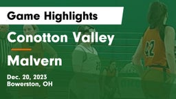 Conotton Valley  vs Malvern  Game Highlights - Dec. 20, 2023