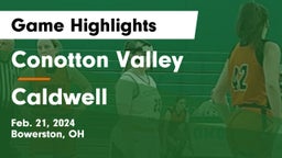 Conotton Valley  vs Caldwell  Game Highlights - Feb. 21, 2024