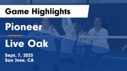 Pioneer  vs Live Oak  Game Highlights - Sept. 7, 2023