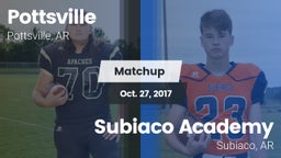 Matchup: Pottsville High vs. Subiaco Academy 2017