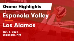 Espanola Valley  vs Los Alamos  Game Highlights - Oct. 5, 2021