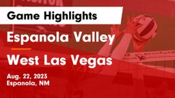 Espanola Valley  vs West Las Vegas  Game Highlights - Aug. 22, 2023