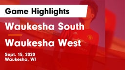 Waukesha South  vs Waukesha West  Game Highlights - Sept. 15, 2020