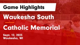 Waukesha South  vs Catholic Memorial Game Highlights - Sept. 12, 2023