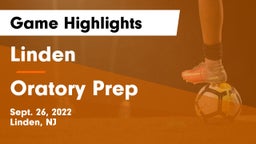 Linden  vs Oratory Prep  Game Highlights - Sept. 26, 2022