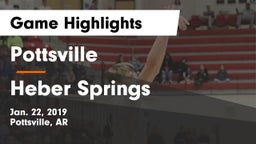 Pottsville  vs Heber Springs Game Highlights - Jan. 22, 2019