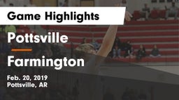Pottsville  vs Farmington  Game Highlights - Feb. 20, 2019