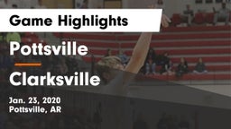 Pottsville  vs Clarksville  Game Highlights - Jan. 23, 2020