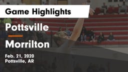 Pottsville  vs Morrilton  Game Highlights - Feb. 21, 2020