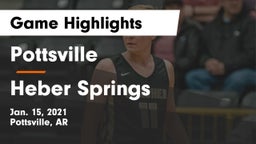 Pottsville  vs Heber Springs  Game Highlights - Jan. 15, 2021