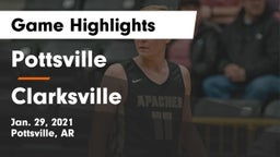Pottsville  vs Clarksville  Game Highlights - Jan. 29, 2021