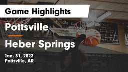 Pottsville  vs Heber Springs  Game Highlights - Jan. 31, 2022