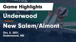 Underwood  vs New Salem/Almont Game Highlights - Oct. 5, 2021