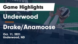 Underwood  vs Drake/Anamoose  Game Highlights - Oct. 11, 2021