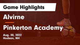 Alvirne  vs Pinkerton Academy Game Highlights - Aug. 30, 2022