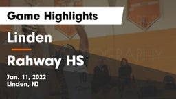 Linden  vs Rahway HS Game Highlights - Jan. 11, 2022