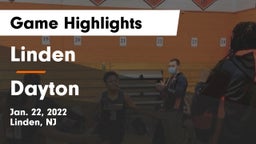 Linden  vs Dayton  Game Highlights - Jan. 22, 2022